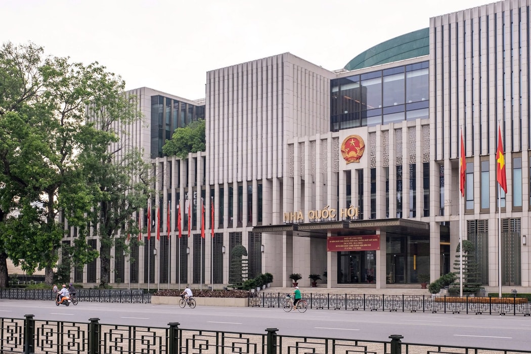 Quốc hội Việt Nam thông qua dự án đường sắt cao tốc 67 tỷ USD. Ảnh: Linh Phạm/Bloomberg