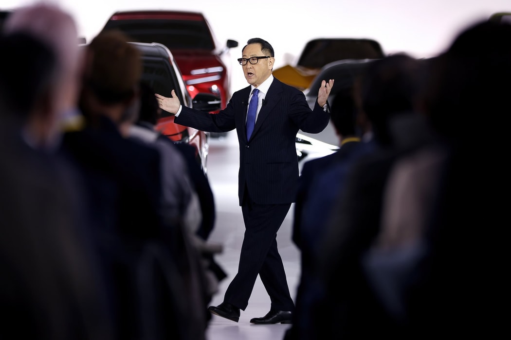 Chủ tịch Toyota Motor Akio Toyoda. Hình ảnh: Kiyoshi Ota/Bloomberg