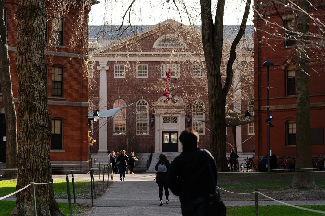 Khuôn viên Đại học Harvard tại Cambridge, bang Massachusetts. Hình ảnh: Sophie Park/Bloomberg
