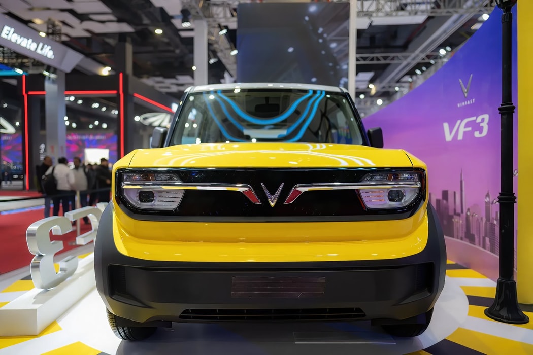 Xe điện VF3 của VinFast Auto. Hình ảnh: Anindito Mukherjee/Bloomberg
