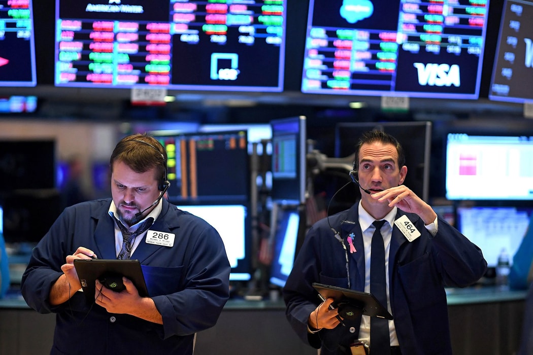 Sàn giao dịch của Sở giao dịch chứng khoán New York (NYSE) tại New York. Hình ảnh: TTXVN