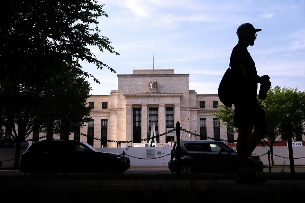 Tòa nhà Marriner S. Eccles của Cục Dự trữ Liên bang ở Washington. Hình ảnh: Nathan Howard/Bloomberg
