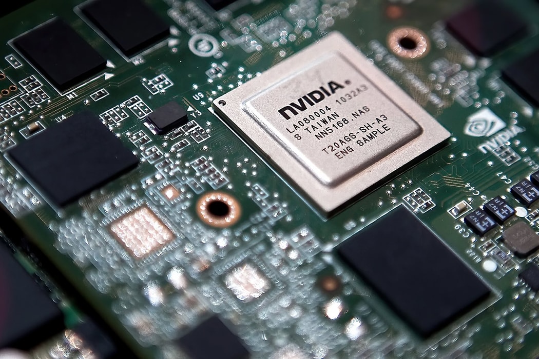 Chipset Tegra 2 lõi kép của Nvidia Corp. Hình ảnh: Andrew Harrer/Bloomberg