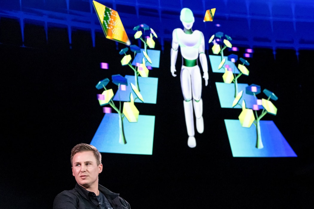 Brett Adcock, nhà sáng lập kiêm giám đốc điều hành của Figure AI, tại hội nghị Bloomberg Tech ở San Francisco, California, Mỹ, ngày 5.6.2025. Hình ảnh: David Paul Morris/Bloomberg